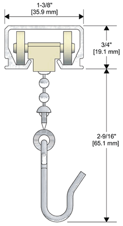CR-101 TRACK WITH C-103 CARRIER DETAIL